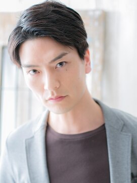 モッズヘア メン 仙台愛子駅前店(mod's hair men) ビジネスも◎オーガニックカラーアップバングショート仙台愛子