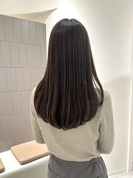 マッシュ 天王寺あべの(MASHU) オリーブグレージュ× 顔周りレイヤー