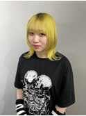 イエローカラー/ウルフカット/レイヤーカット【札幌/大通】