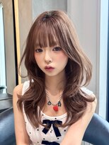 ロンドエニカ 大宮(Lond enika)&nbsp;くびれヘア/アプリコットオレンジ/ハイライトカラー/韓国/大宮