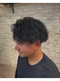 メンズカット+ツイストパーマ