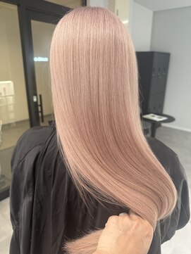 ナンバー 竪町(number+) 透明感カラー★ダブルカラーブリーチピンクブラウン