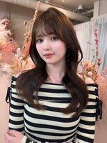 ユニ 表参道(uni)&nbsp;#77/くびれヘア/アプリコットオレンジ/夏のヘアアレンジ/表参道