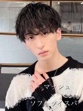 エル 渋谷(L) 黒髪ショート×ツイスパで今旬の動きと束感を表現