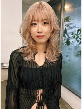 レコ 渋谷(LECO) ミルクティーベージュミディアムレイヤー