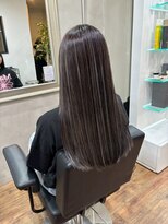 ヘアプレイスソル (HAIR PLACE SoL)&nbsp;ハイライトカラー/ストレートロング/グレージュカラー