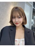 韓国レイヤー/韓国風/ボブ/髪質改善/黒髪/ブリーチなし〔池袋〕