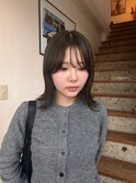 ◯ ワンカラー 暗髪 オリーブ ◯