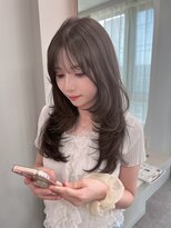 ボタン シブヤ(VOTAN SHIBUYA) 【MISAKI】ハッシュカット/レイヤーカット/グレージュ