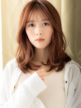 カバーヘア ブリス 大宮西口(COVER HAIR bliss) オレンジブラウン/ウォームブラウン/レイヤーカット/内巻きe