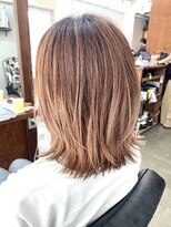 ヘアメイク デザート(HAIR MAKE DESART)&nbsp;高盛　優芽香【肩ハネライン×ベージュグラデ】