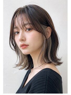 ゴロクヘアー(56 hair) シアーベージュインナーカラー【56hair 戸越銀座】