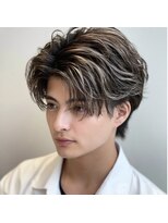 アンサ 藤森店(ANSA)&nbsp;ラフに決まるセンターパート×ハイライトカラー