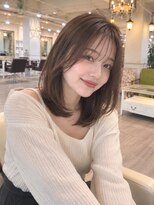 ラファンジュ ヘアー(Rohange hair)&nbsp;ミントグレージュ/流しバング/シアーバング