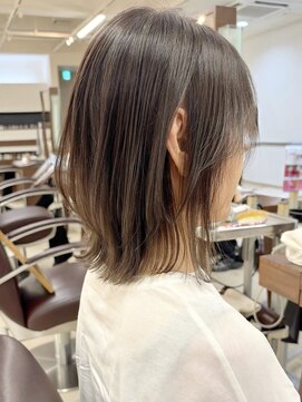キアラ(Kchiara) 白髪染めで赤抜け透明感ヘアくびれボブ【福岡Kchiara奥野】