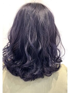 ラボヌールヘアーグレース 門前仲町店(La Bonheur hair grace) ネイビーパープル