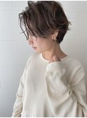 パーマ風マッシュショート