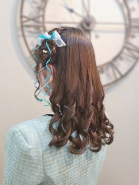 ヘアセットサロン ミント(Hair set salon MINT) お花ハーフアップ