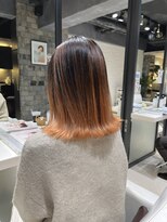 ゼンコー キチジョウジ シェール(ZENKO KICHIJOJI chere) オレンジブラウン/バレイヤージュ/アプリコットオレンジ/20代