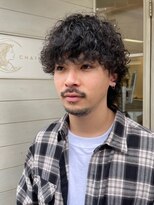 アミュレ(Amule)&nbsp;メンズスパイラルツイストパーマショート30代梅ヶ丘美容室