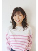 クラク 笹塚店(KURAKU)&nbsp;大人ガーリー/ミディアム/アッシュカラー/20代/30代/笹塚/幡ヶ谷