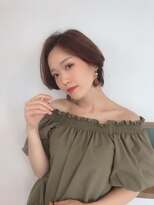 スパイス(SPICE) 赤み消しカラー大人可愛いくびれショートボブブラウンカラー