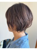 [佐賀/short bob/ショートボブ/透明感カラー]