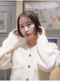 ミニボブ/ぱつっとボブ/似合わせカット/タッセルボブ/シースルー