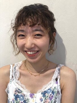 パーク 福岡天神西通り店(parc) 20代30代　ブラウンベージュカラー　透明感　ヘアアレンジ