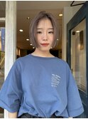 ミニボブとグレージュ