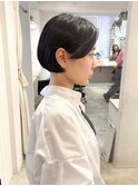ミニボブ/ショート/黒髪/イメチェン/銀座/前髪/ショートボブ