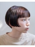 刈り上げボブ/ショート/ワイドバング/アッシュベージュ/豊橋