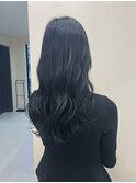 レイヤーカット×ブルーブラックカラー