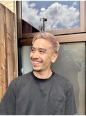 ミルクティーカラー　ダブルカラー　メンズブリーチ　東海大学前