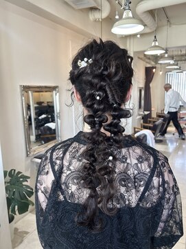 シュシュ(chouchou) 編みおろしpony