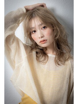 カバーヘア ブリス 志木南口駅前店(COVER HAIR bliss) ハイトーンカラー大人可愛い韓国風巻き毛先パーマy志木20代30代