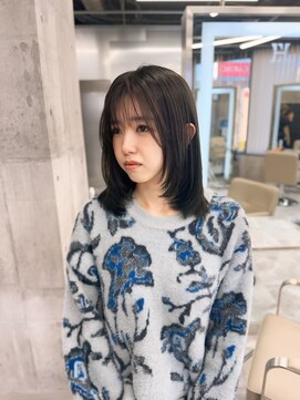 エヴァン(HEVIN) ☆ブリーチなしカラー☆ 6トーンベージュブラウンレイヤーカット