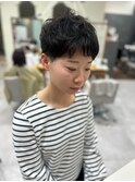 マッシュショート×パーマ　髪質改善/髪質改善トリートメント