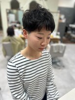 ヘアーワークス ボナ(HAIR WORKS bona.) マッシュショート×パーマ　髪質改善/髪質改善トリートメント