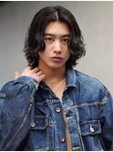 メンズボブメンズミディアムパーマスパイラルパーマルーズパーマ