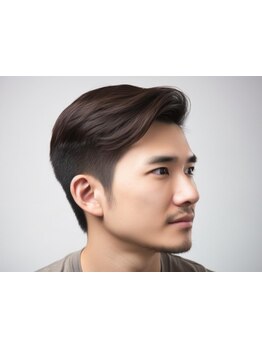 【人気No.1】ベーシックカットコース￥5,000 シェービング/顔剃り込み。様々なビジネスシーンに適応★