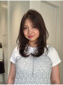 レイヤーカット/オリーブベージュ