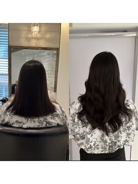 リゼル シブヤ(RISEL SHIBUYA) エクステ80本で自然なロングヘア