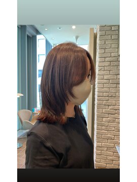 エルサフィロ ヨドヤバシ(el zafiro yodoyabashi) 顔まわりレイヤー　マロンベージュ