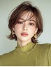 ★前髪カット＋THROWカラー＋oggiottoヘアエステ￥7700