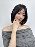 顔にフィットするレイヤーボブ