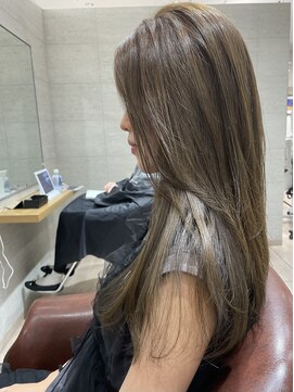 エアー 久留米(AIR) 【久留米】 赤み消しカラー/前髪カット/レイヤーカット