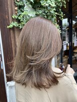 ピークスヘア(peaks hair) 外ハネ フェイスレイヤー 顔まわり 小顔カット 堀江