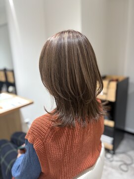 ソイクフ 四条大宮店(SOY-KUFU) 20代30代40代◎似合わせ小顔上品なツヤ感の白髪ぼかしベージュ