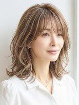 サンタフェ 名駅店(Santa'Fe) 白髪ぼかし似合わせ/小顔カット/ミディアムレイヤー/1